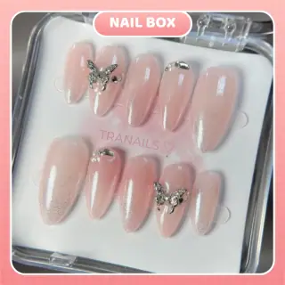 Ảnh 1 Nail box Hồng nhũ