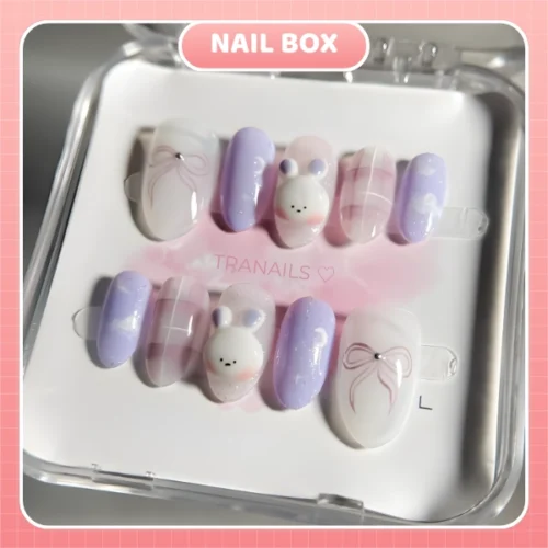 nailbox.final Nail box Thỏ Tím Pastel